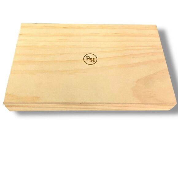 Restoration Hardware RH Copper Garden Plant Tag Marker Set in Wood Box - Picture 3 of 11